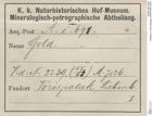 Etiketten zu Gold Gediegen (NHMW-MIN-Ai691)